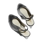 Slingbacks   Shiny Lambskin  Black - Image 3